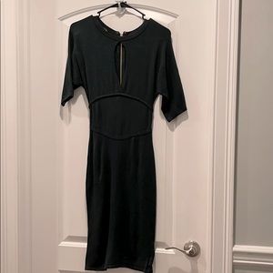 🚨SOLD🚨Green Sweaterknit midi Dress Sz xs